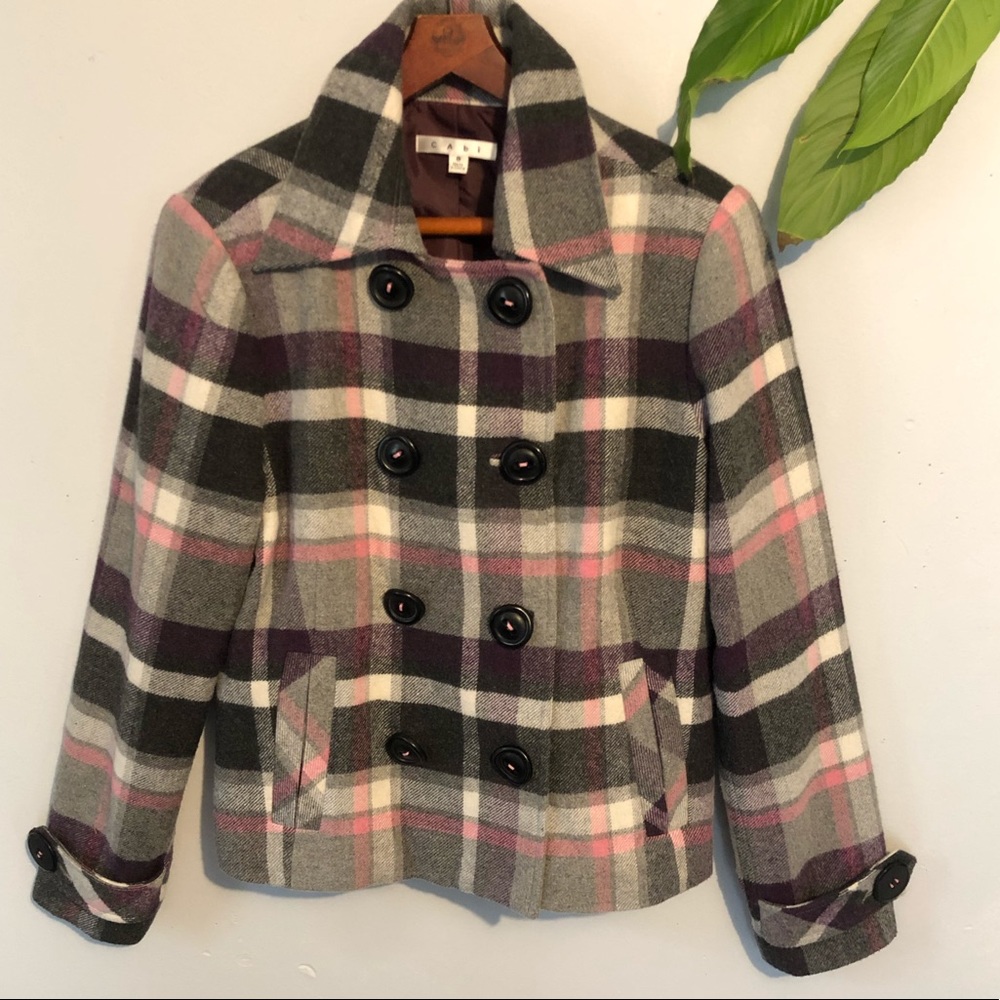 Cabi Multicolor Peacoat Size 8 EUC